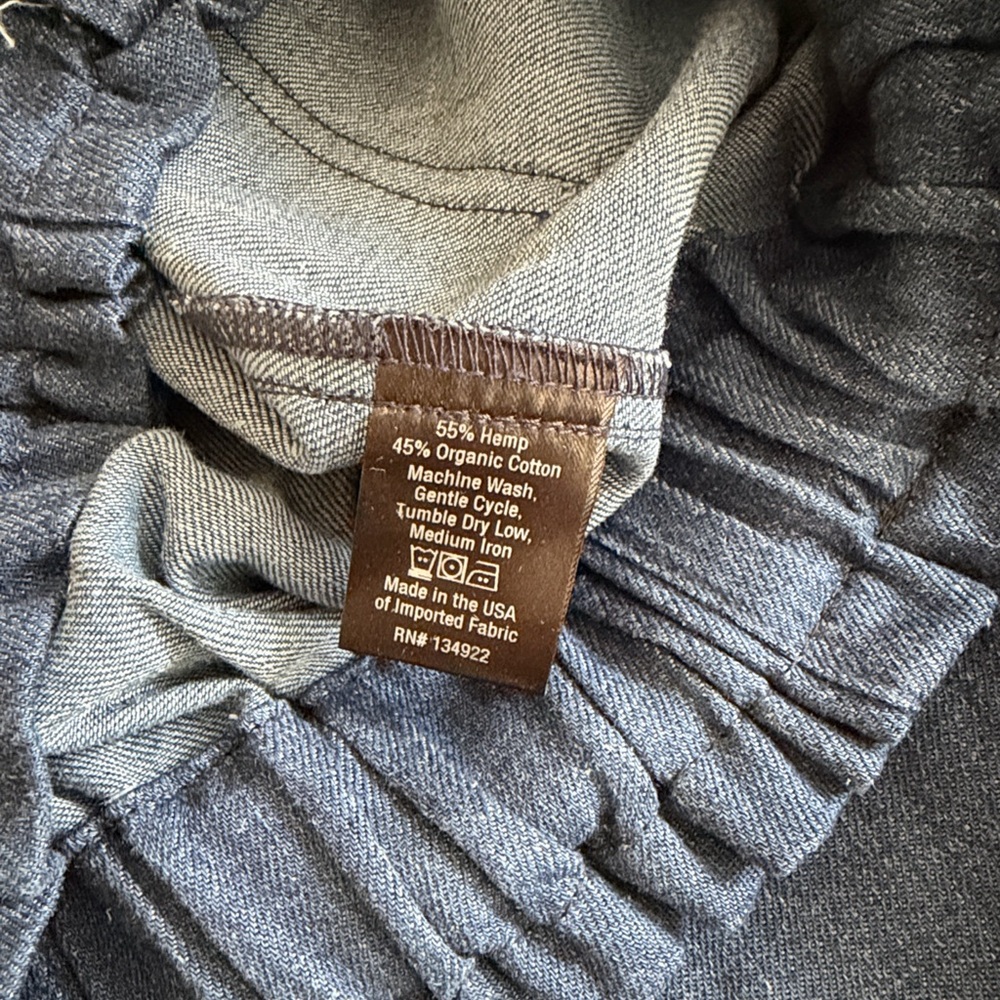 Emerson Fry TULIP WIDE LEG - INDIGO HEMP ORGANIC - Picture 10 of 10